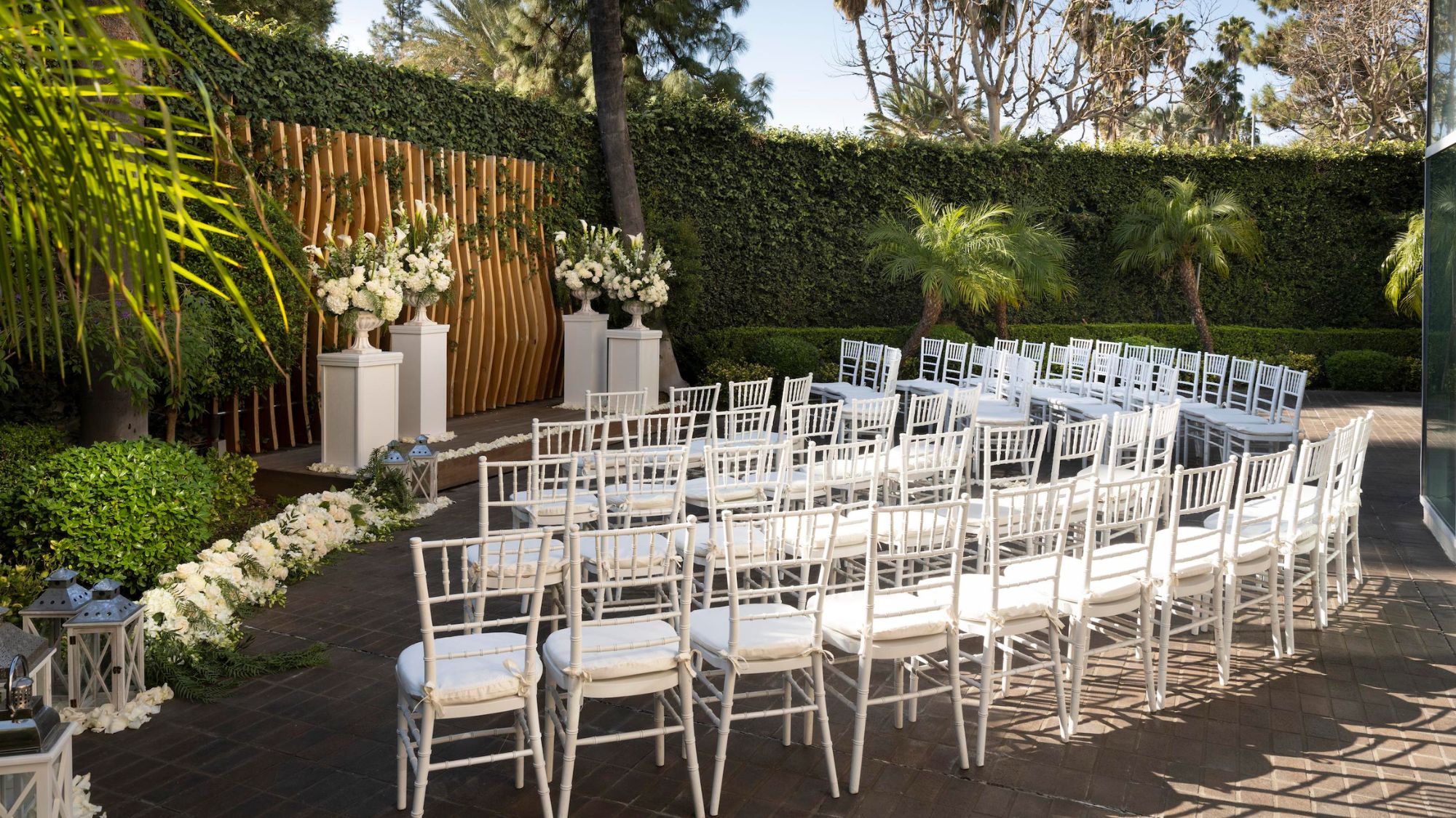 Outdoor Ceremony with chairs